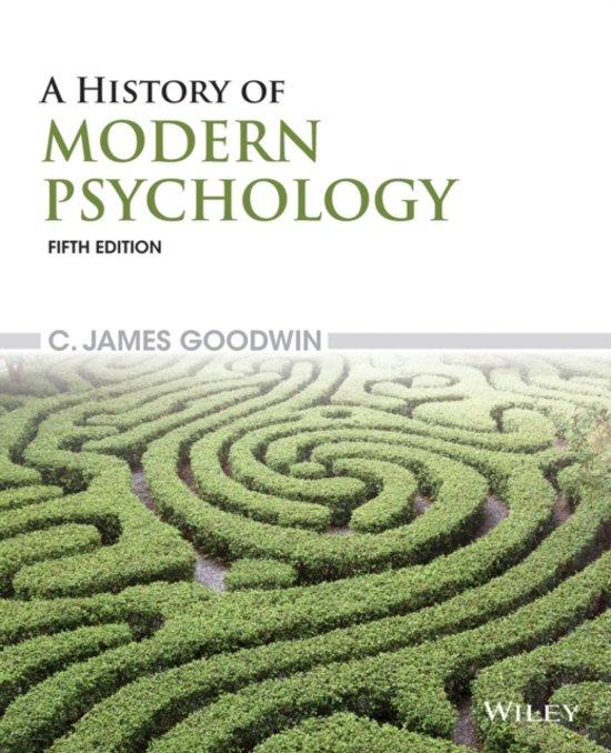A History of Modern Psychology  