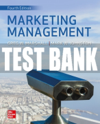Test Bank For Marketing Management, 4th Edition All Chapters