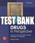 Test Bank For Drugs in Perspective: Causes, Assessment, Family, Prevention, Intervention, and Treatment, 10th Edition All Chapters