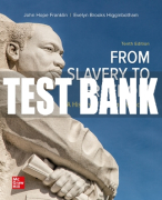 Test Bank For From Slavery to Freedom, 10th Edition All Chapters