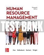 Test Bank For Human Resource Management: Gaining a Competitive Advantage, 13th Edition All Chapters