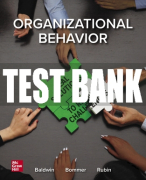 Test Bank For Organizational Behavior: Real Solutions to Real Challenges, 1st Edition All Chapters