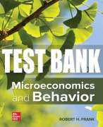 Test Bank For Microeconomics and Behavior, 10th Edition All Chapters