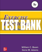 Test Bank For Exercise Physiology Laboratory Manual, 9th Edition All Chapters