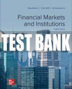 Test Bank For Financial Markets and Institutions, 8th Edition All Chapters
