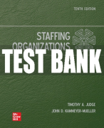 Test Bank For Staffing Organizations, 10th Edition All Chapters