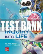 Test Bank For Inquiry into Life, 17th Edition All Chapters