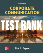 Test Bank For Corporate Communication, 8th Edition All Chapters