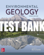 Test Bank For Environmental Geology, 4th Edition All Chapters