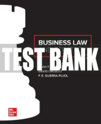 Test Bank For Business Law and Strategy, 2nd Edition All Chapters