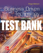 Test Bank For Business Driven Technology, 10th Edition All Chapters