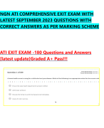 NGN ATI COMPREHENSIVE EXIT EXAM WITH LATEST SEPTEMBER 2023 QUESTIONS WITH CORRECT ANSWERS AS PER MAR