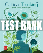 Test Bank For Critical Thinking, 13th Edition All Chapters