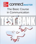 Test Bank For Connect Master: The Basic Course in Communication, 1st Edition All Chapters