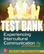 Test Bank For Experiencing Intercultural Communication: An Introduction, 7th Edition All Chapters