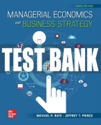Test Bank For Managerial Economics & Business Strategy, 10th Edition All Chapters