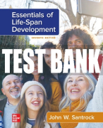 Test Bank For Essentials of Life-Span Development, 7th Edition All Chapters