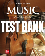 Test Bank For Music: An Appreciation, Brief Edition, 10th Edition All Chapters