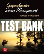 Test Bank For Comprehensive Stress Management, 15th Edition All Chapters