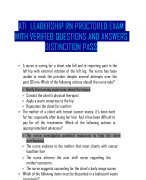 ATI  LEADERSHIP RN PROCTORED EXAM WITH VERIFIED QUESTIONS AND ANSWERS DISTINCITION PASS