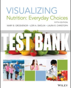 Test Bank For Visualizing Nutrition: Everyday Choices, 5th Edition All Chapters