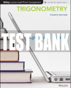 Test Bank For Trigonometry, 4th Edition All Chapters