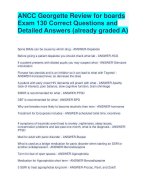 ANCC Georgette Review for boards Exam 130 Correct Questions and Detailed Answers (already graded A) 