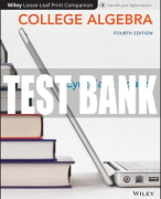 Test Bank For College Algebra, 4th Edition All Chapters
