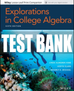 Test Bank For Explorations in College Algebra, 6th Edition All Chapters