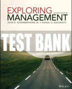 Test Bank For Exploring Management, 7th Edition All Chapters