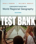 Test Bank For Understanding World Regional Geography, 2nd Edition All Chapters
