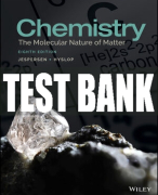 Test Bank For Chemistry: The Molecular Nature of Matter, 8th Edition All Chapters