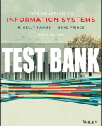 Test Bank For Introduction to Information Systems, 9th Edition All Chapters