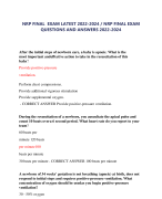 NRP FINAL EXAMLATEST 2022-2024 / NRP FINAL EXAM  QUESTIONS AND ANSWERS 2022-2024