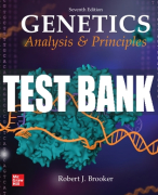 Test Bank For Genetics: Analysis and Principles, 7th Edition All Chapters