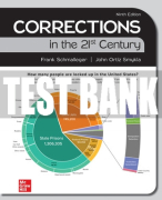 Test Bank For CORRECTIONS IN THE 21ST CENTURY, 9th Edition All Chapters