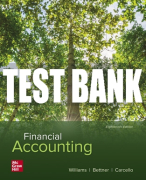 Test Bank For Financial Accounting, 18th Edition All Chapters