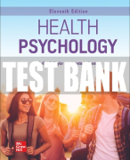 Test Bank For Health Psychology, 11th Edition All Chapters