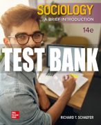 Test Bank For Sociology: A Brief Introduction, 14th Edition All Chapters