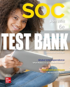 Test Bank For SOC 2020, 6th Edition All Chapters