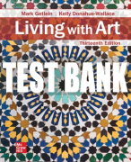 Test Bank For Living with Art, 13th Edition All Chapters