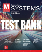 Test Bank For M: Information Systems, 6th Edition All Chapters