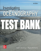 Test Bank For Investigating Oceanography, 4th Edition All Chapters