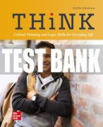 Test Bank For THiNK, 5th Edition All Chapters