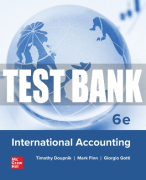 Test Bank For International Accounting, 6th Edition All Chapters