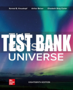 Test Bank For The Physical Universe, 18th Edition All Chapters