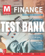 Test Bank For M: Finance, 6th Edition All Chapters