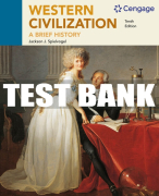 Test Bank For Western Civilization: A Brief History - 10th - 2020 All Chapters