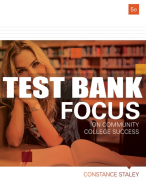 Test Bank For FOCUS on Community College Success - 5th - 2019 All Chapters