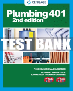 Test Bank For Plumbing 401 - 2nd - 2020 All Chapters